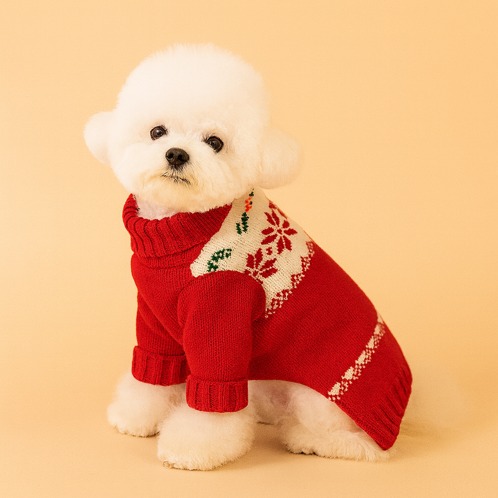Snowflake Snuggles Pup Sweater
