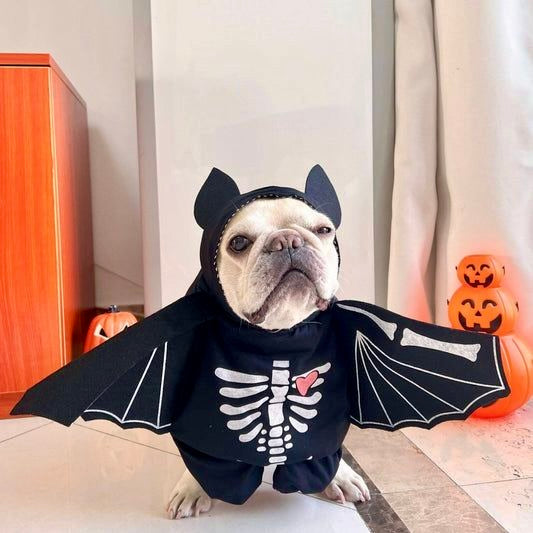 Pup Skeleton Bat Costume