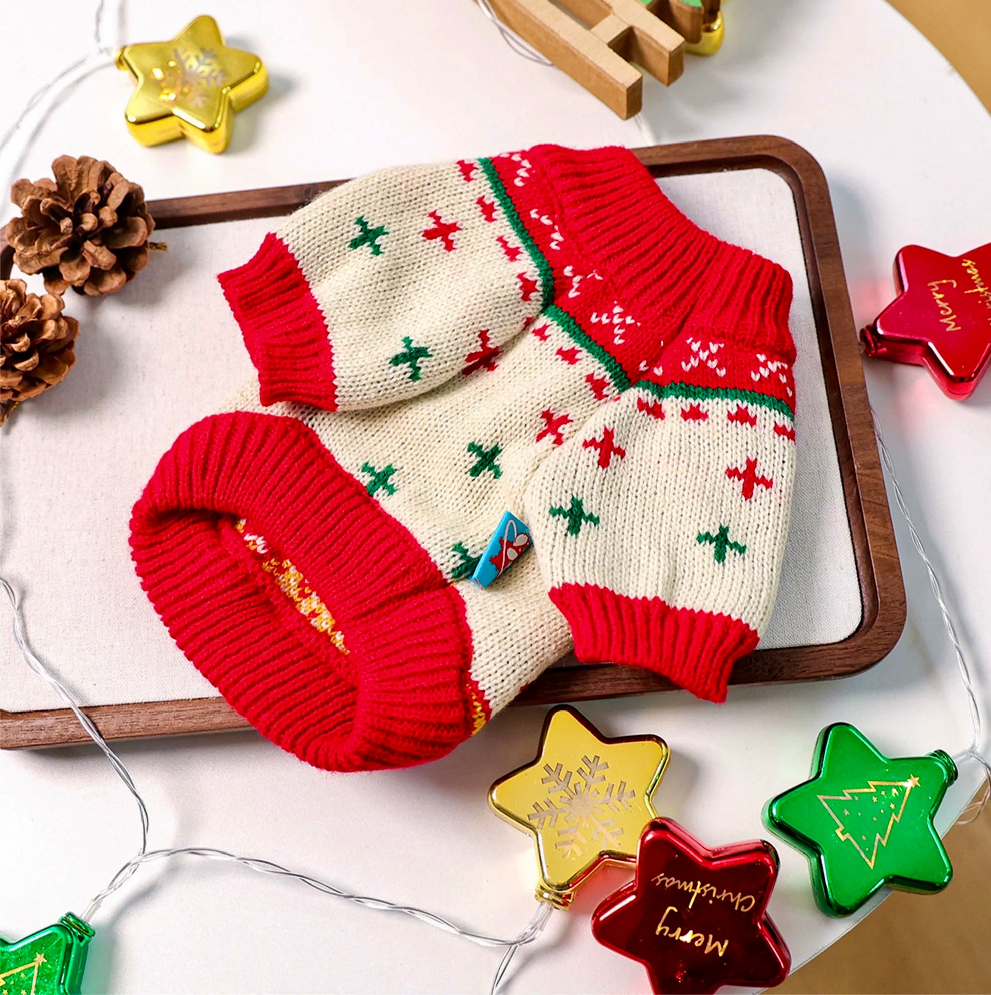 Evergreen Cheer Pup Sweater