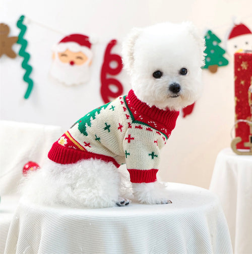 Evergreen Cheer Pup Sweater