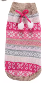 Pink Snowflake Cozy Knit