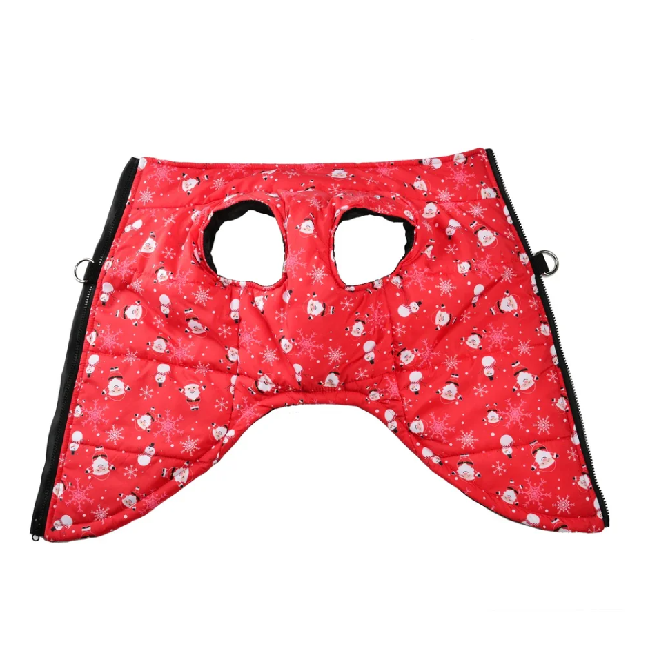 Santa Snowflake Pup Puffer