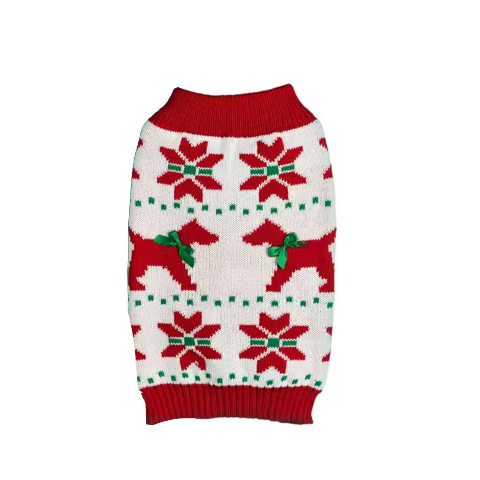 Poinsettia Holiday Pup Sweater