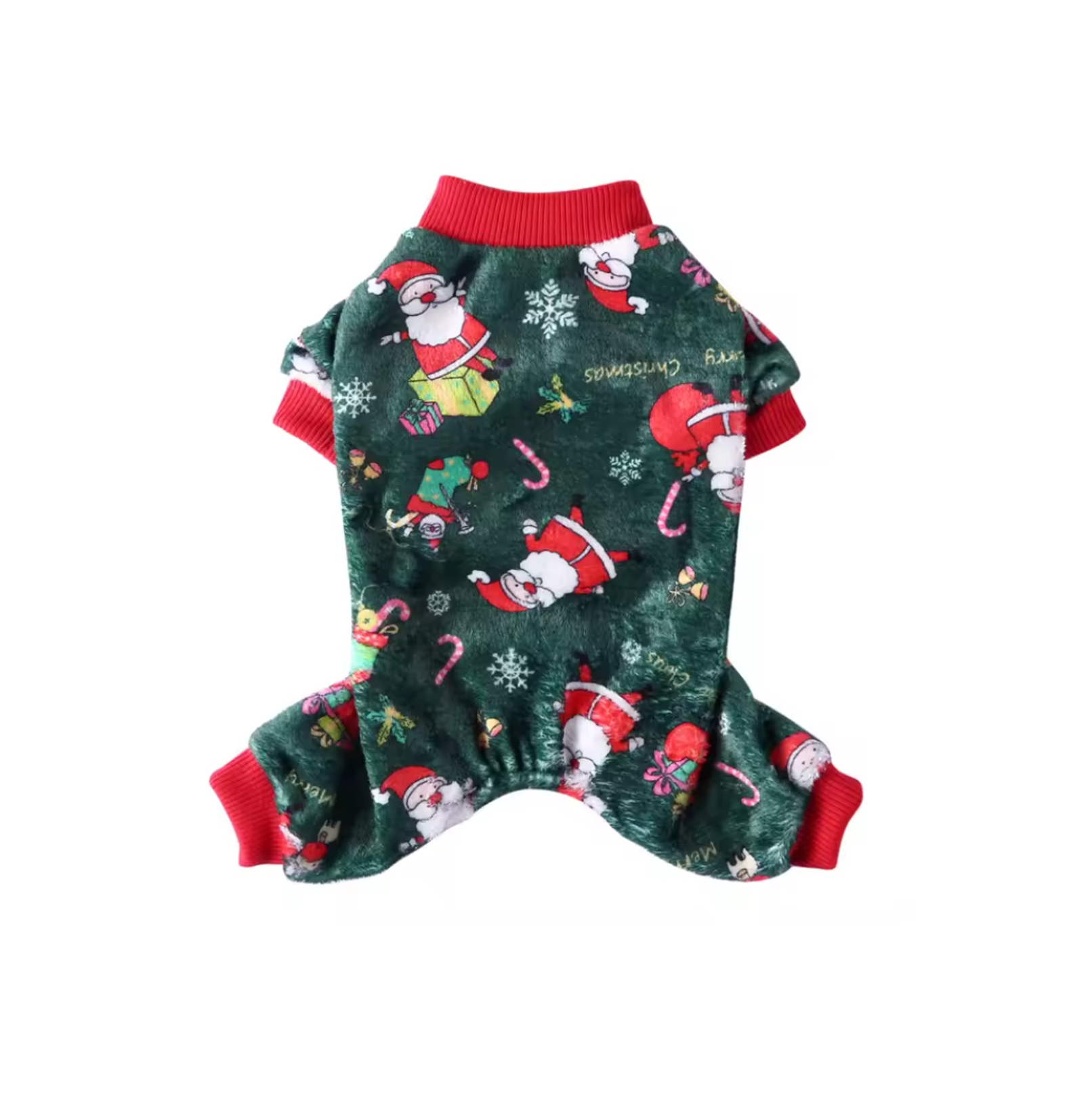 Green Santa Christmas Pajamas
