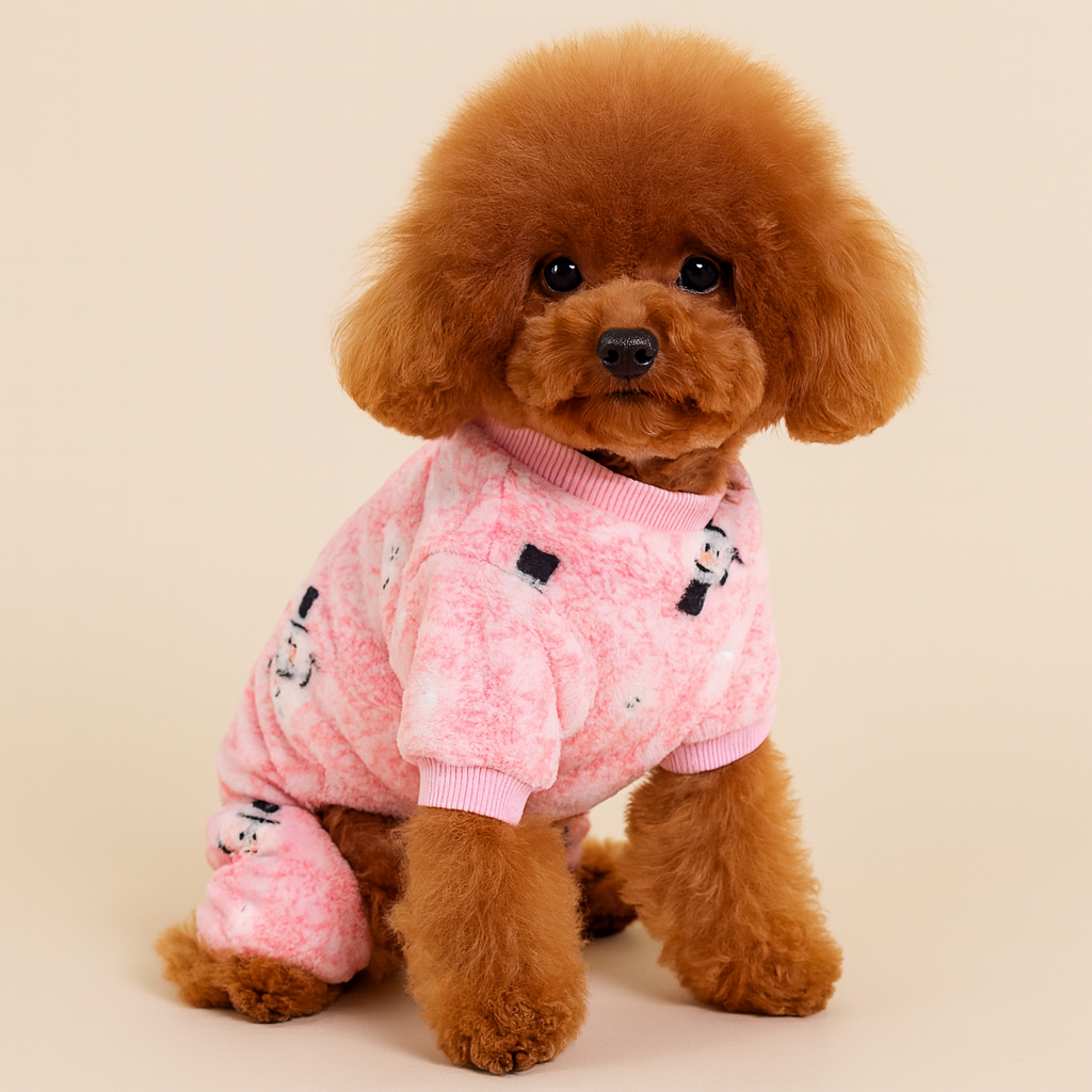 Pink Frosty Flurries Pup Pajamas
