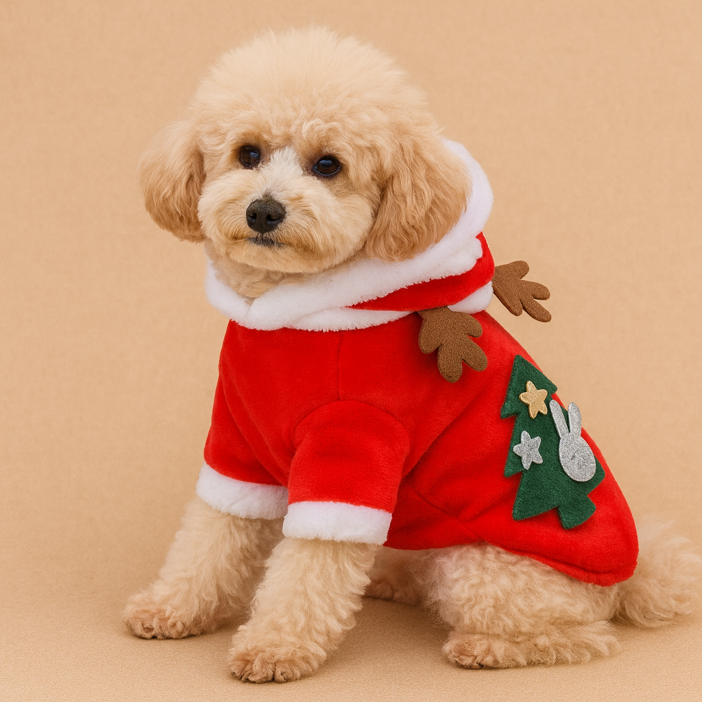 Reindeer Tree Pup Hoodie